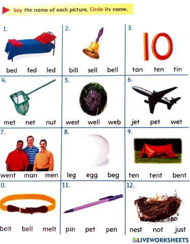 Short Vowel E