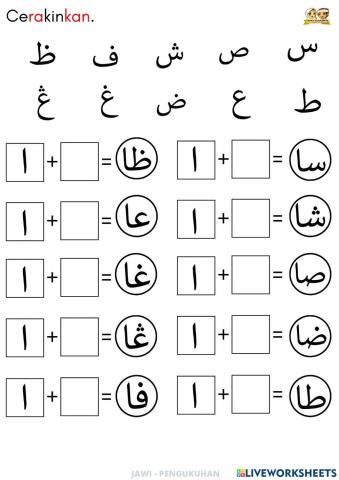 Jawi : Cerakin perkataan