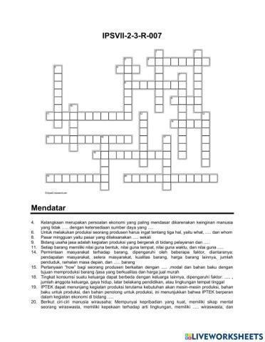 Crossword Ips R-7