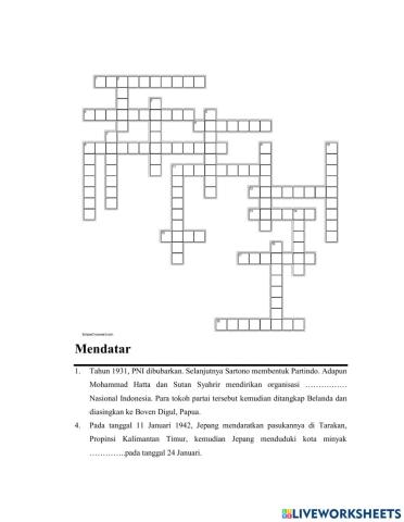 Crossword IPS Bagian C Ke 70