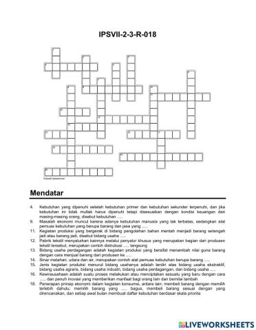 Crossword Ips R-18