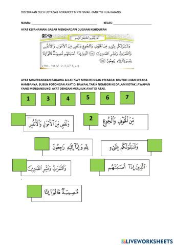 Sabar menghadapi dugaan kehidupan