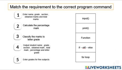 Match - project - commands