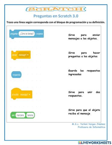 Preguntas y Respuestas en Scratch