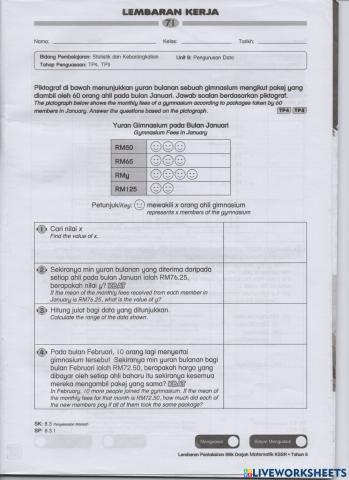 PENYELESAIAN masalah melibatkan pengurusan data - PIKTOGRAF