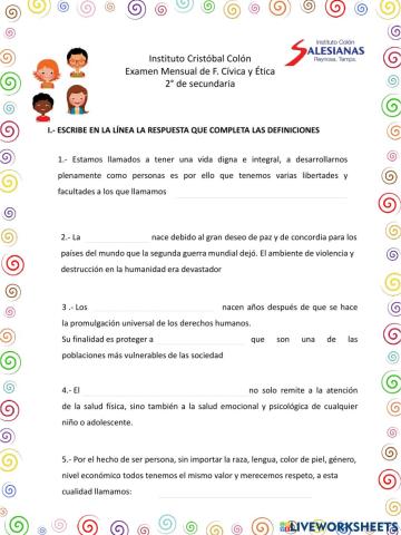 Examen Octubre