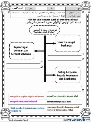 Pi tahun 5 kefahaman surah al ansr