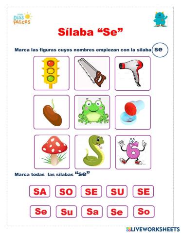 Sílaba -Se-