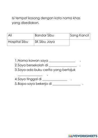 Kata nama khas