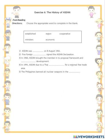 Social Studies Worksheet