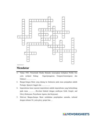 Crossword IPS Bagian Random Ke 6