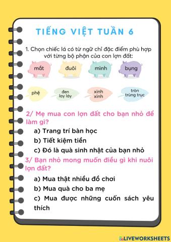 Tiếng Việt tuần 6