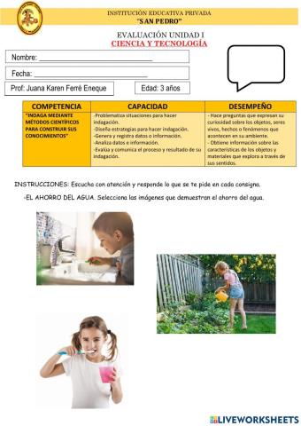 Examen de ciencia y tecnología