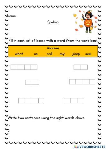 Sight words list 7