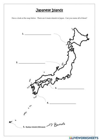 Japanese map