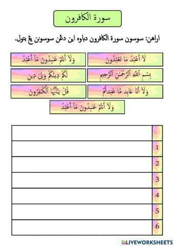 Surah Al-Kaafirun