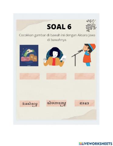 Soal aksara rekan