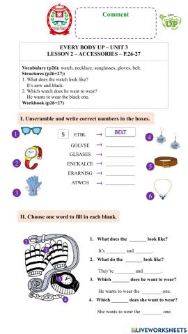 Eu3 - unit 3 - lesson 2