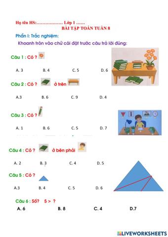 BT cuối tuần 8