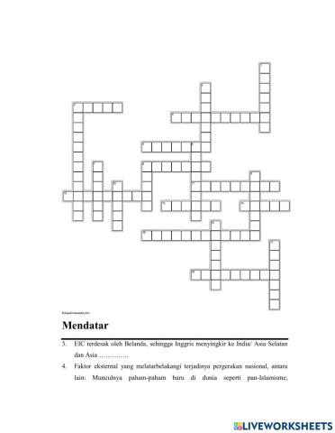 Crossword IPS Bagian Random Ke 15