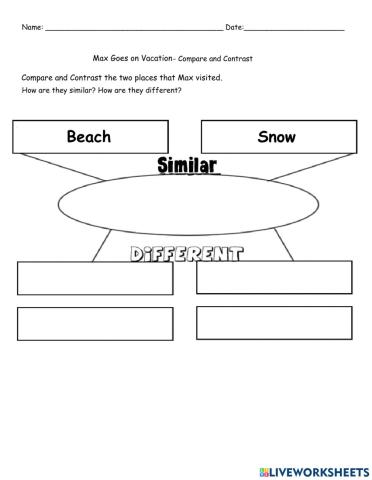 Compare and Contrast Max Vacation