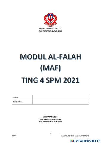 Modul maf tilawah t4