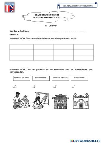 Examen Presonal Social VI Unidad 4to