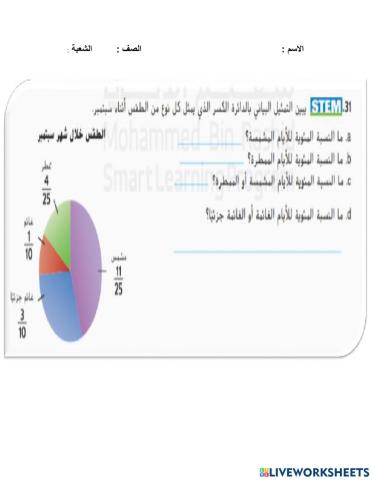 النسبة المئوية