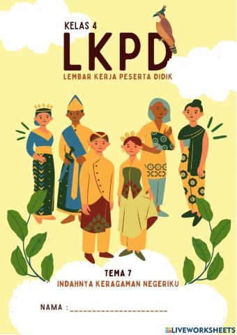 Lkpd pembelajaran 4 tema 7 kelas 4 sd