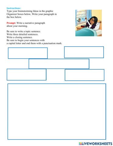 Narrative paragraph - planning and drafting