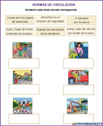 Normas de circulación para peatones