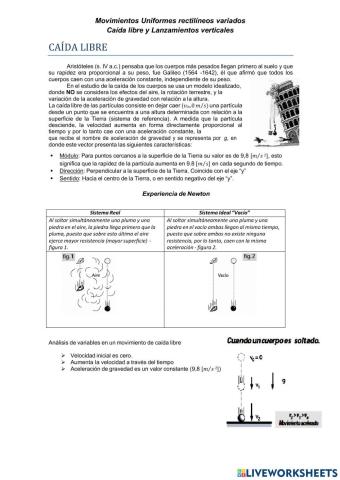 CAIDA LIBRE Y LANZAMIENTO VERTICAL