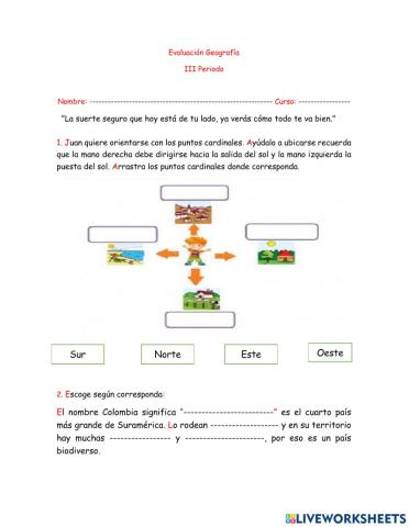 Puntos cardinales