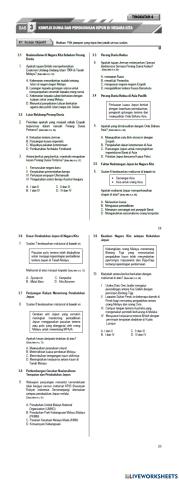 Sejarah T4: Bab 3:Konflik Dunia & Pendudukan Jepun di Negara Kita - Objektif K1