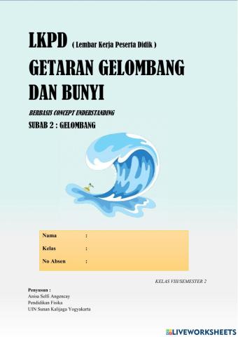 E-LKPD 2 Materi Gelombang kelas VIII SMP-MTs