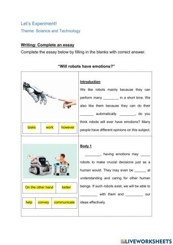 Will robots have emotions?