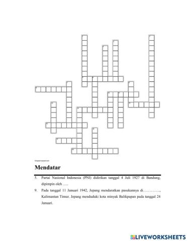 Crossword IPS Bagian Random Ke 19