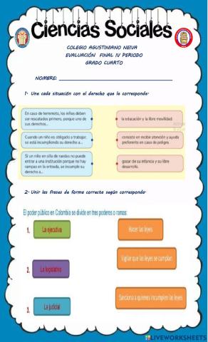 Evaluacion sociales 4°