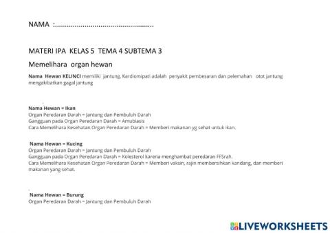 LKPD IPA TEMA 4 SUBTEMA 3