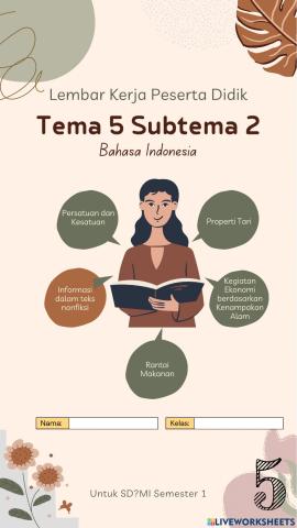 Bahasa Indonesia Tema 5 Subtema 2