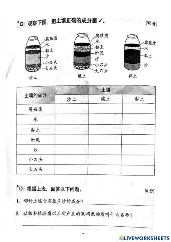 土壤的成分