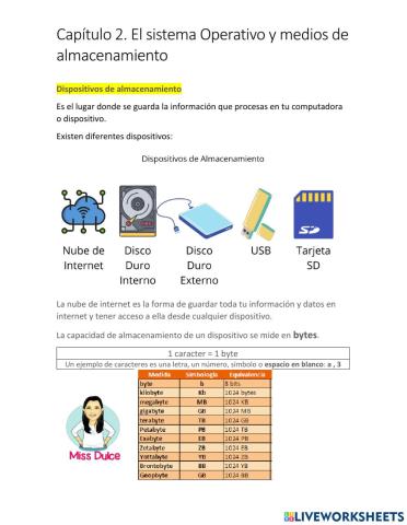 Dispositivos de almacenamiento