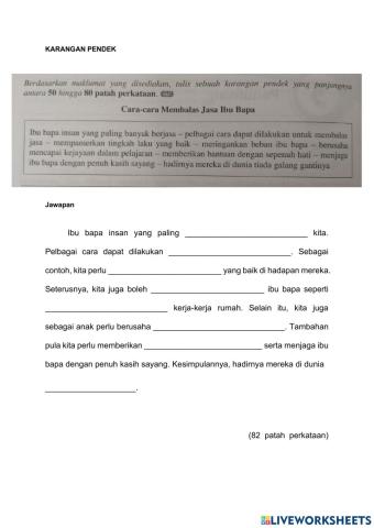 Karangan pendek