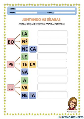 Juntando as Sílabas