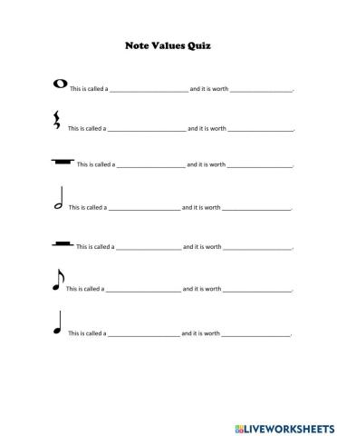 Note Value Quiz