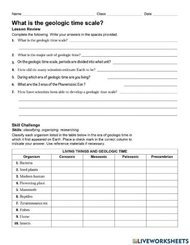 Geologic Time Scale