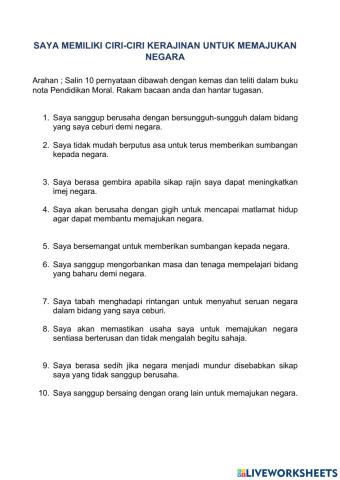 Pendidikan Moral Tahun 6