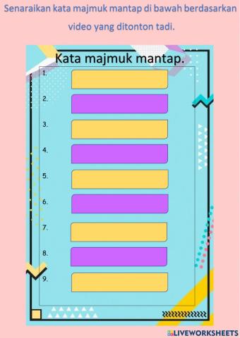 Kata Majmuk Mantap