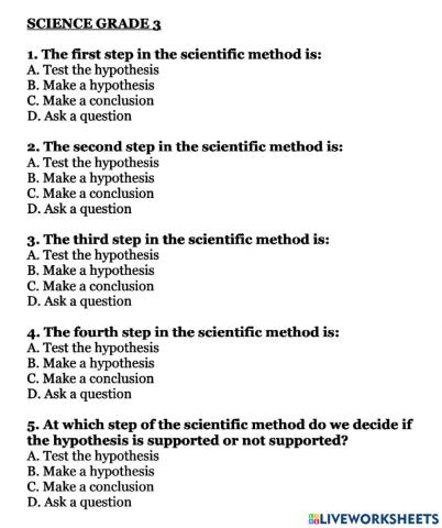 Science 3 week 5