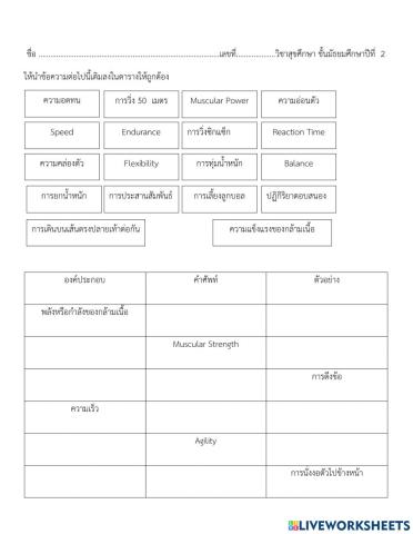 แบบทดสอบสุขศึกษา